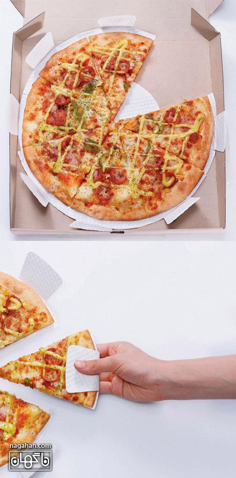 عکس خلاقانه از جعبه پیتزا 