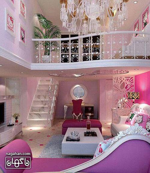 عکس اتاق کودک و مدل تخت طرح پرنسس- اتاق دخترانه 