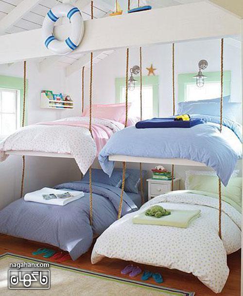 عکس اتاق کودک و مدل تخت ملوان دریایی - اتاق پسرانه و دخترانه