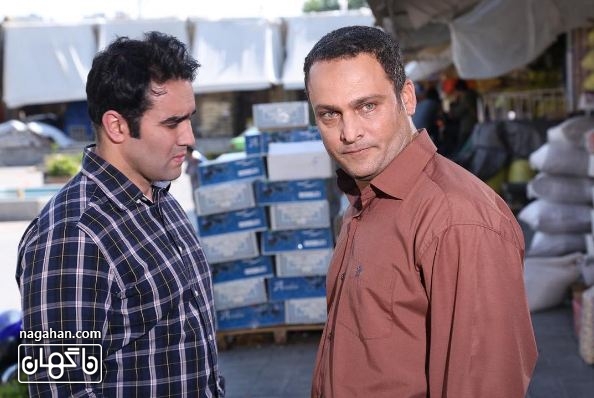 حسین یارى و پوریا پور سرخ در نمایى از سریال برادر