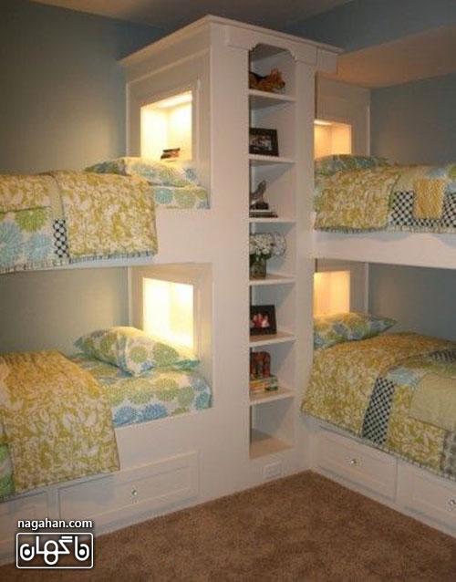 عکس اتاق کودک و مدل تخت - اتاق دخترانه و پسرانه مخصوص اتاق های کوچک