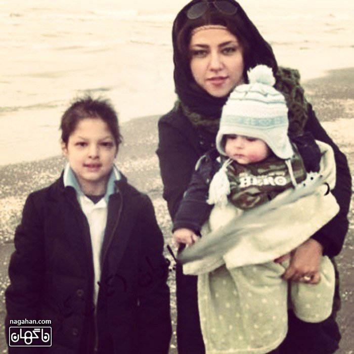 عکس همسر و کودکی دو پسر شهاب حسینی