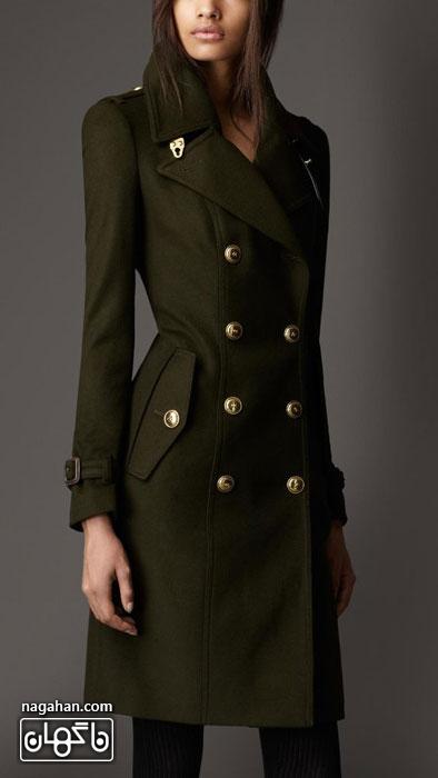 کالکشن جدید مدل پالتو  دخترانه و زنانه 95 رنگ سبز جلبکی