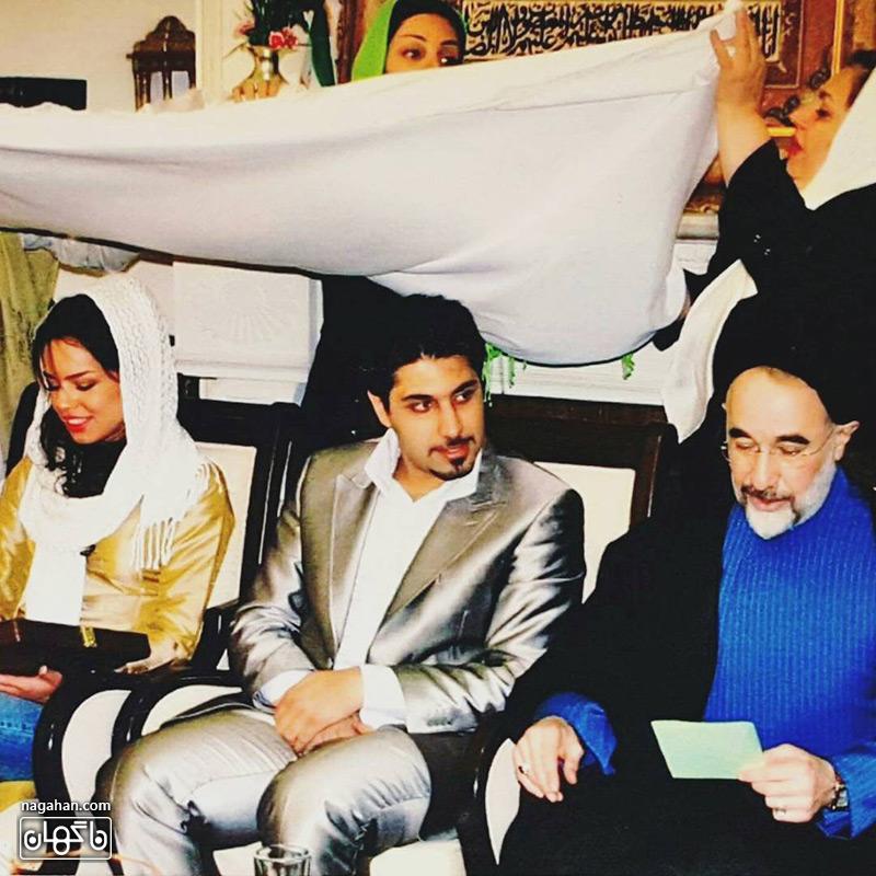 عکس عروسی احسان خواجه امیری و همسرش