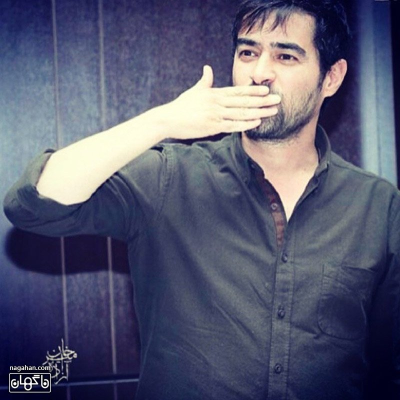 عکس بوس فرستادن شهاب حسینی برای هواداران