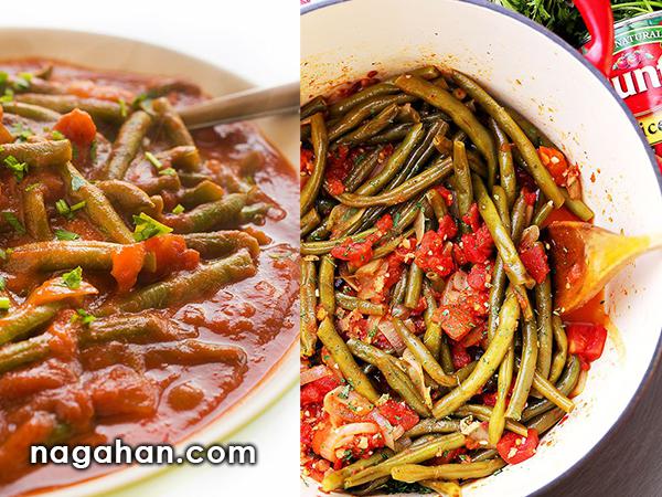 خوراک لوبیا سبز لبنانی ، غذای سالم و گیاهی برای همه به خصوص گیاهخواران