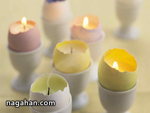 تزیین تخم مرغ شمعی!