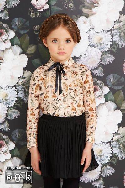 جدیدترین مدل لباس کودک 2016 - لباس دخترانه بلوز و دامن