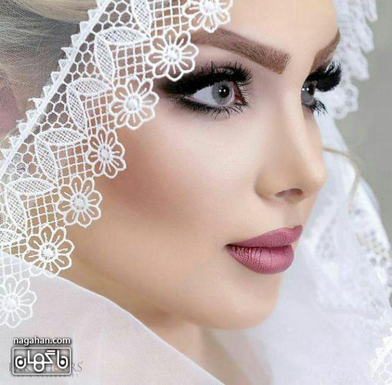 مدل آرایش خاص صورت عروس