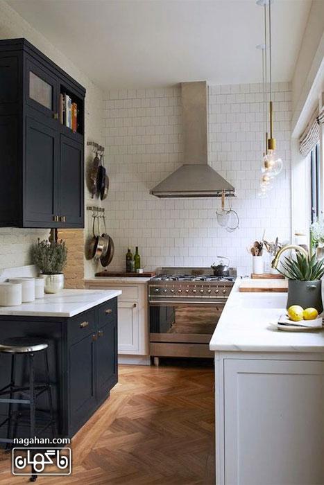 ایده های نو در طراحی آشپزخانه های کوچک | دیزاین مدرن ، شیک و ساده آشپزخانه