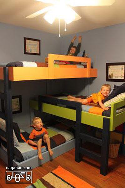 عکس اتاق کودک و مدل تخت - اتاق دخترانه و پسرانه مخصوص اتاق های کوچک