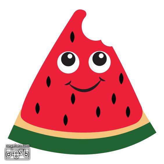 عکس هندوانه کارتونی شب یلدا